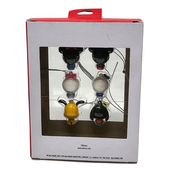 Hallmark Mickey Mouse and Friends Set of 6 Mini Christmas Tree Ornaments - Picture 4 of 4